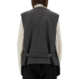 DOUBLE FACE WOOL VEST