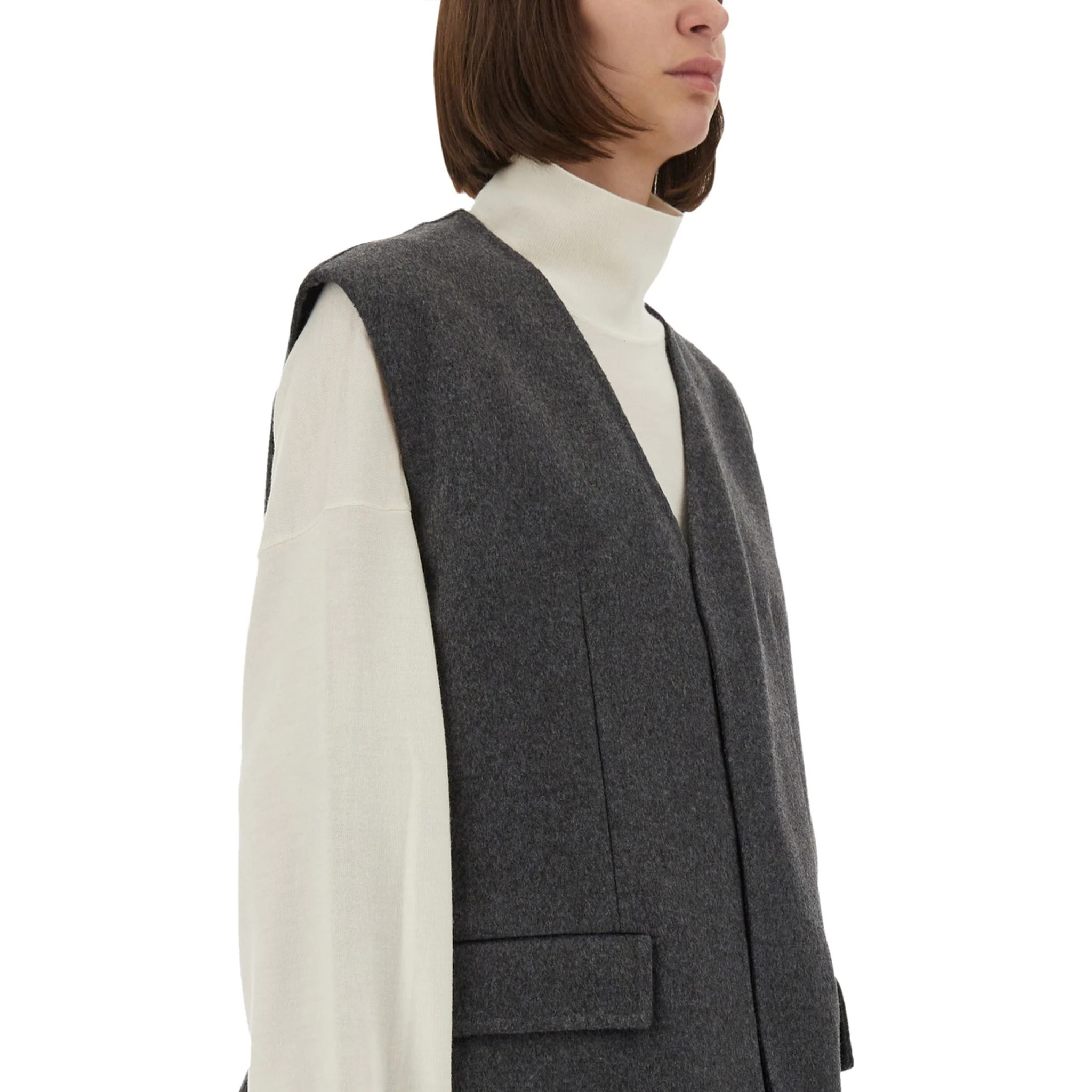 DOUBLE FACE WOOL VEST