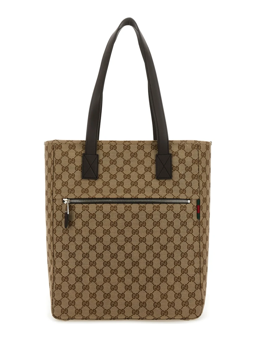 FABRIC SHOPPING BAG GG MEDIUM