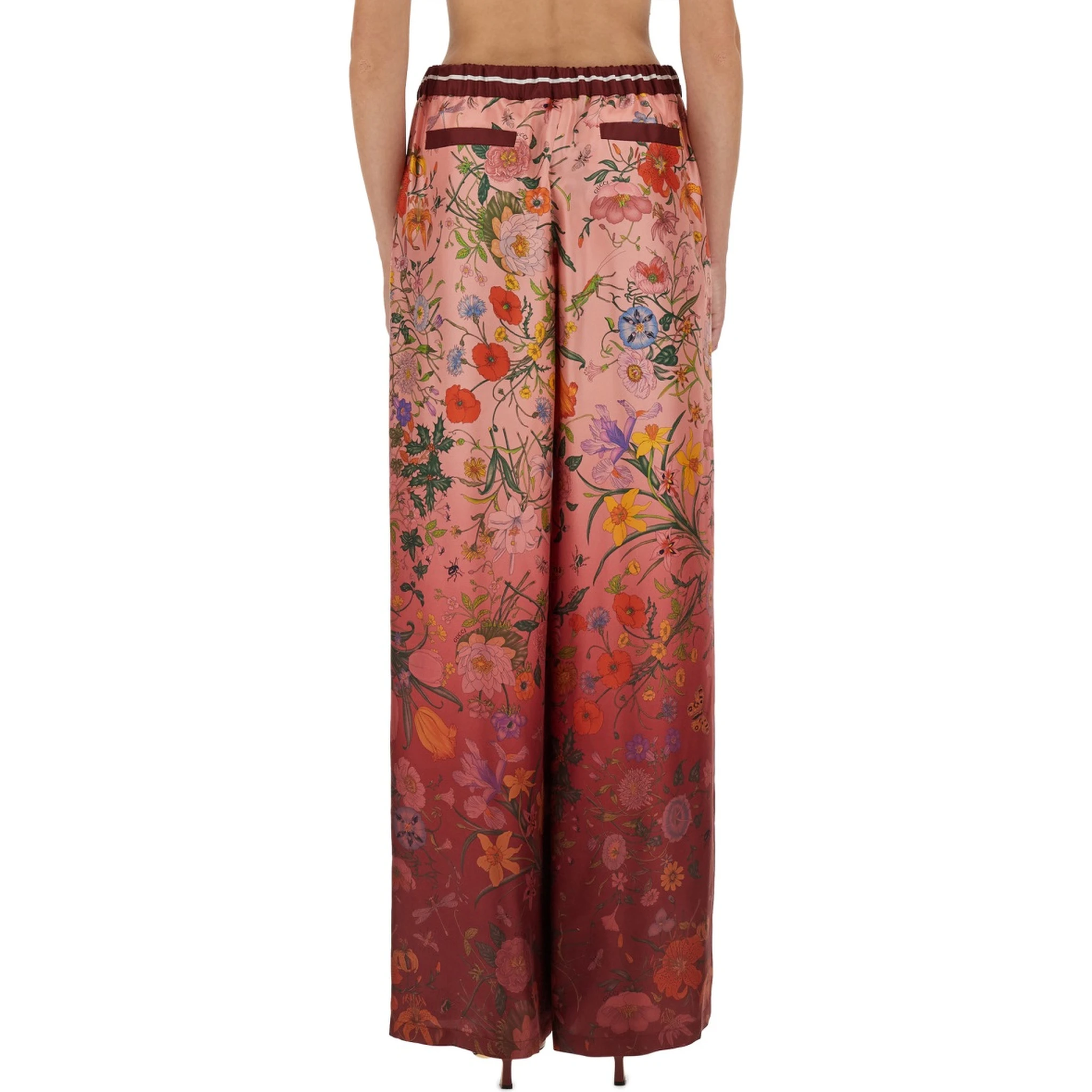 PRINTED SILK PANTS