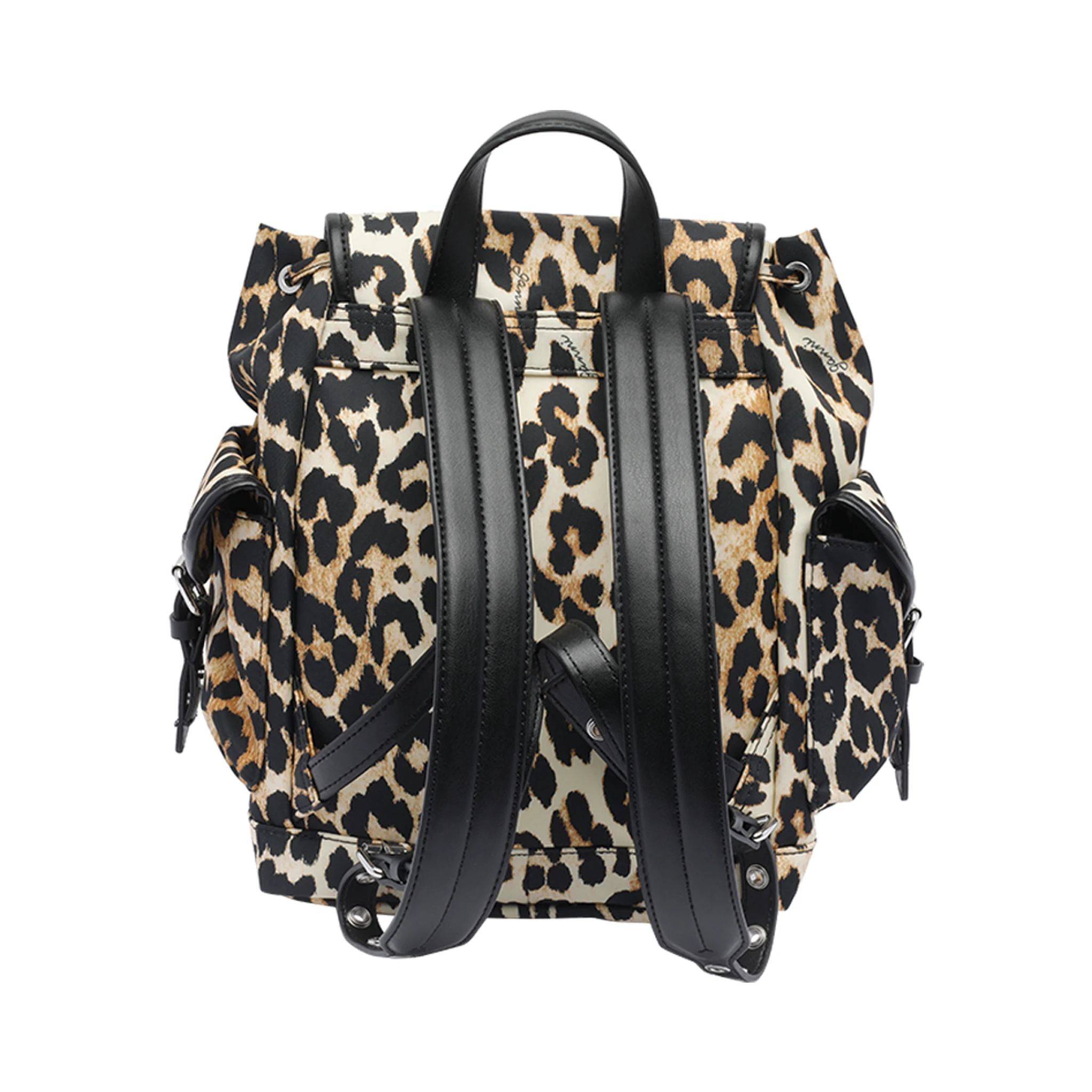 leopard-print backpack