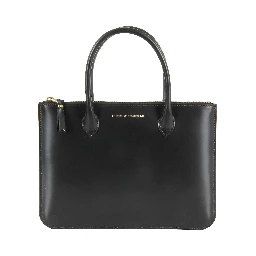 Leather tote bag