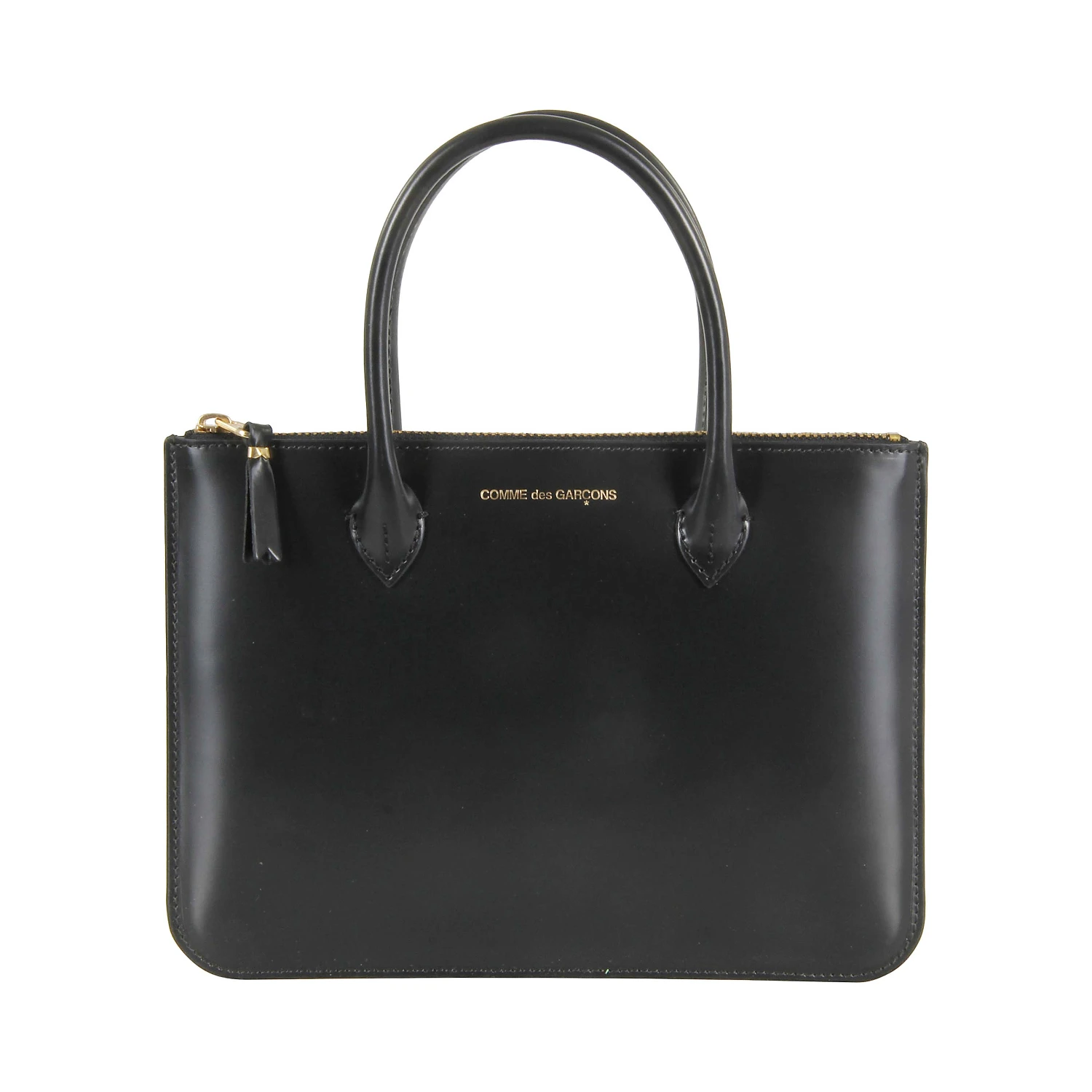 Leather tote bag