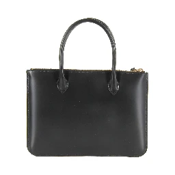 Leather tote bag
