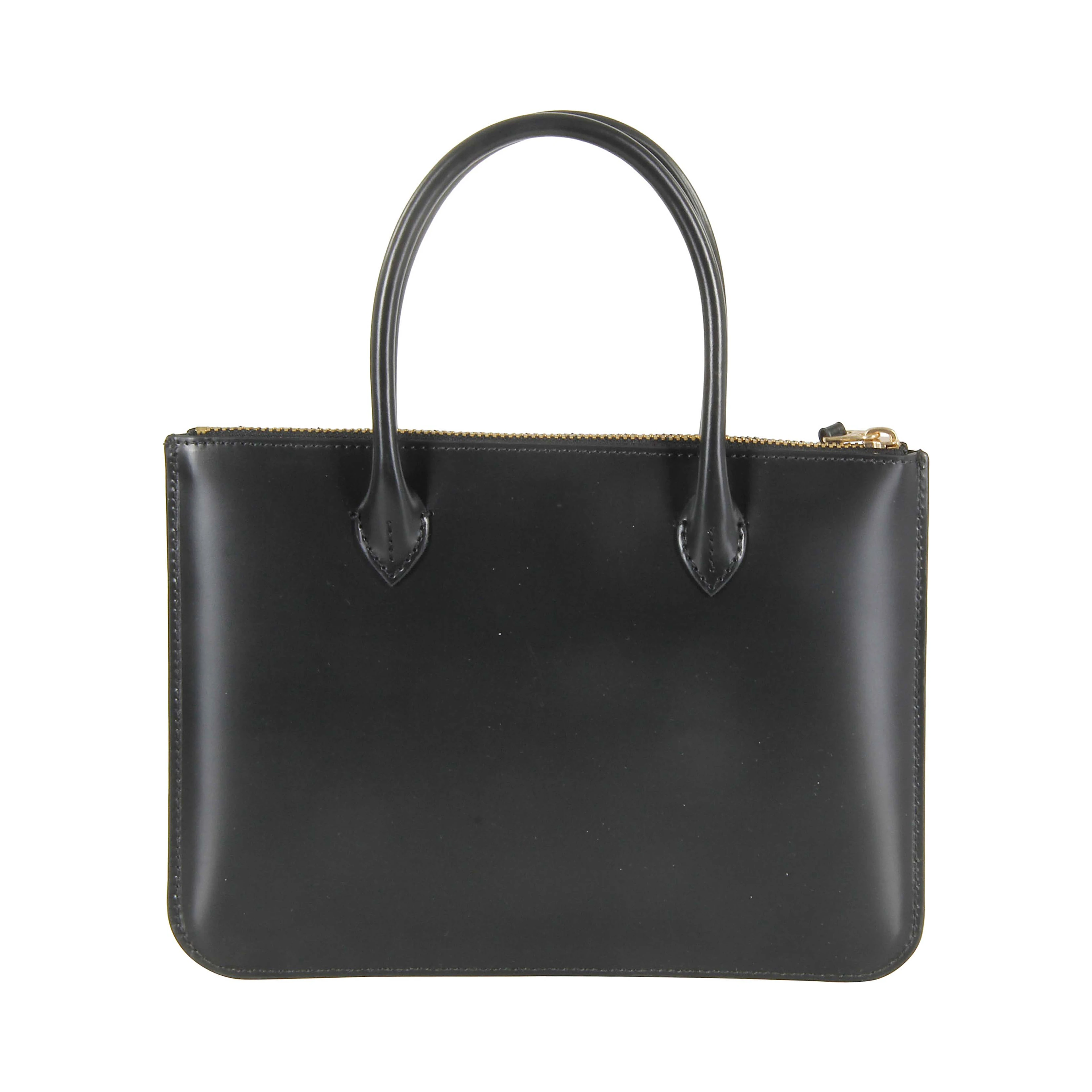 Leather tote bag