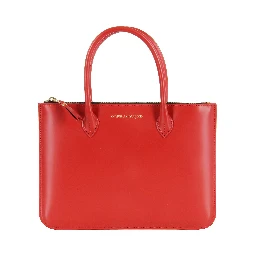 Leather tote bag