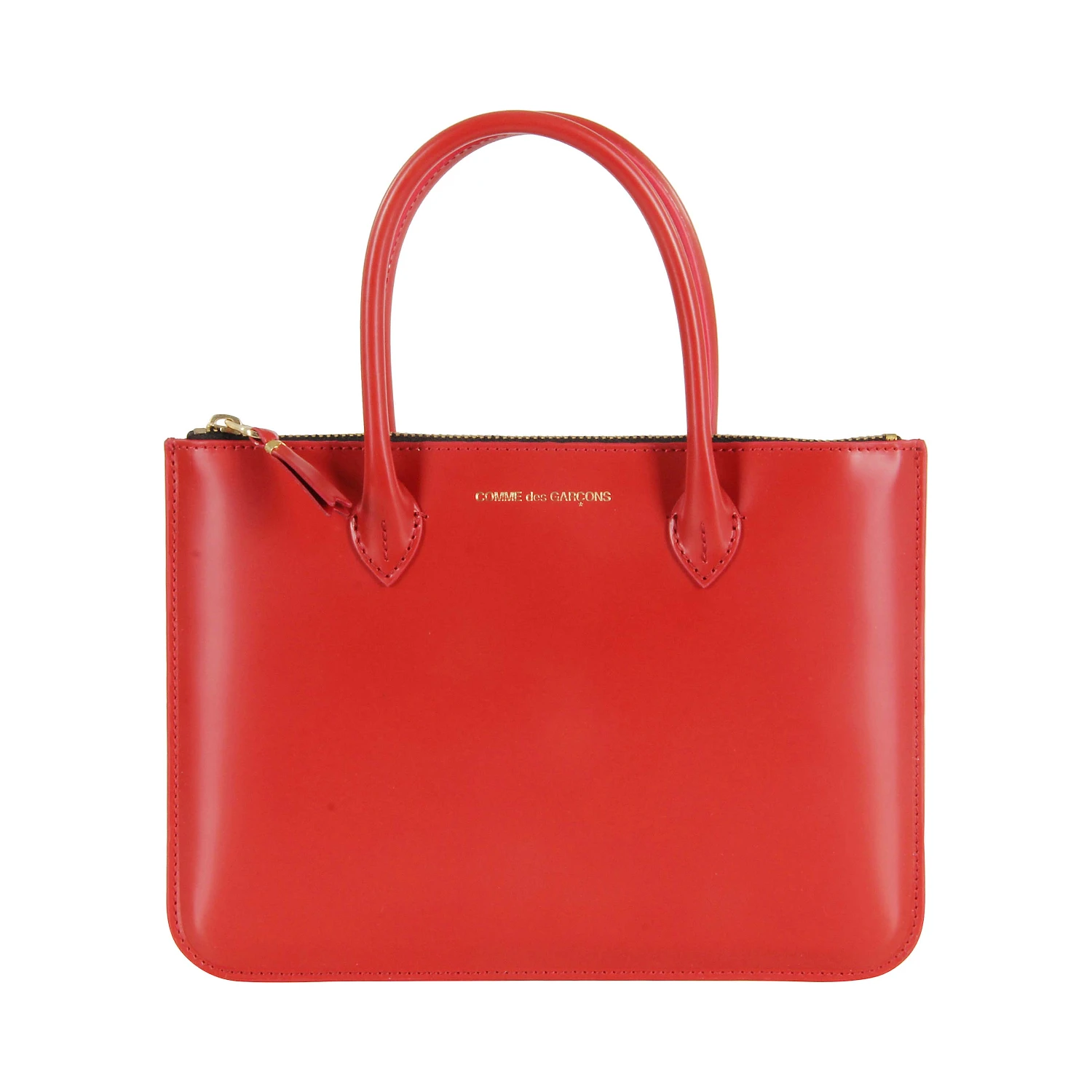 Leather tote bag