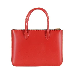Leather tote bag