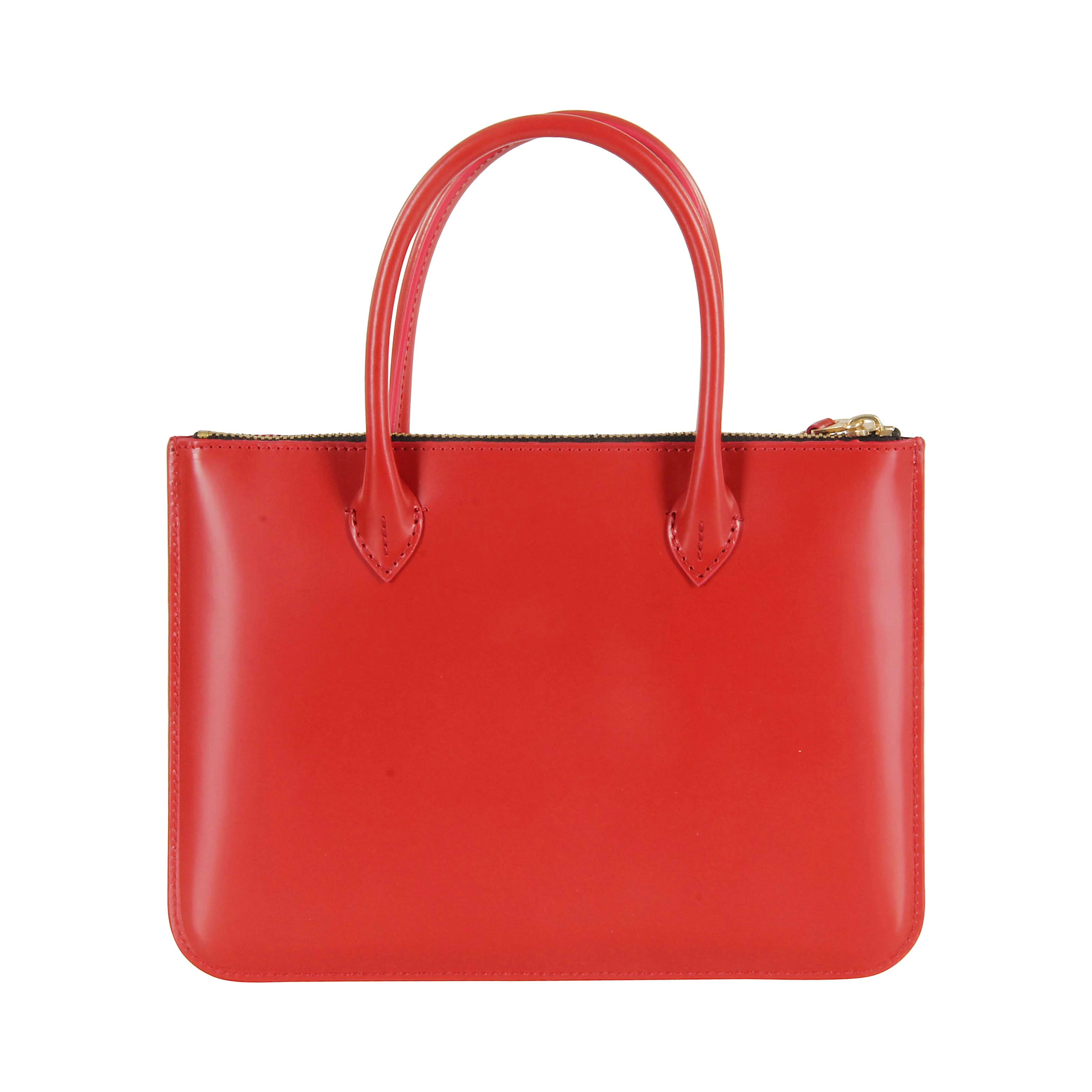 Leather tote bag