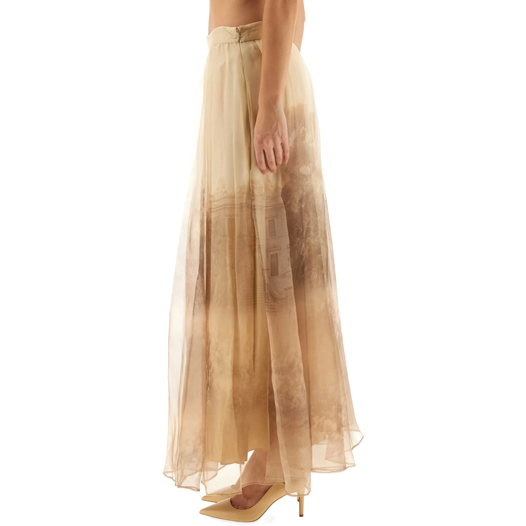 "MEMENTO" ORGANZA MAXI SKIRT