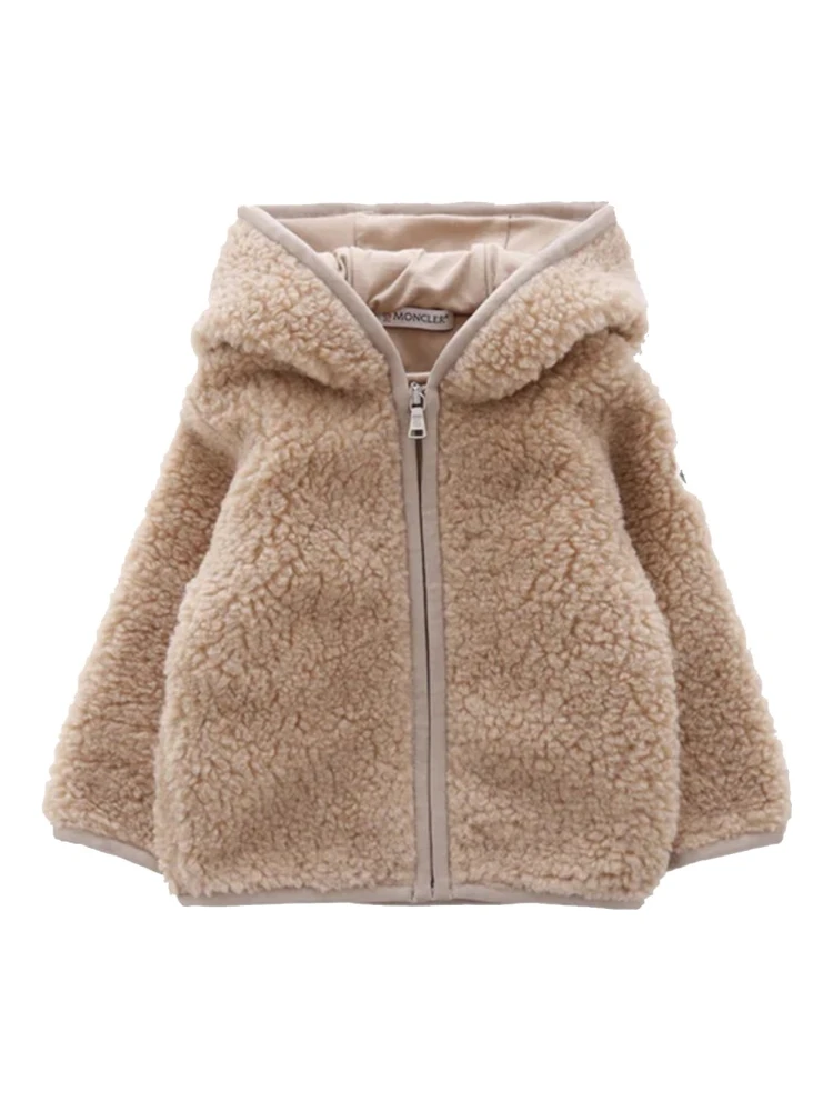 FLEECE JACKET WITH LOGO