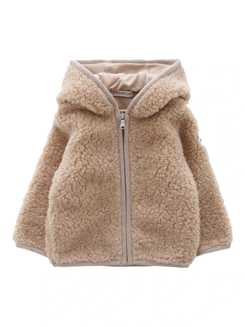 FLEECE JACKET WITH LOGO