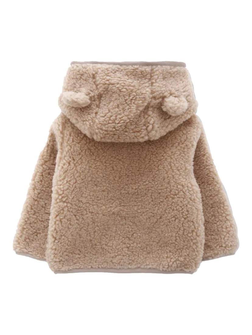 FLEECE JACKET WITH LOGO