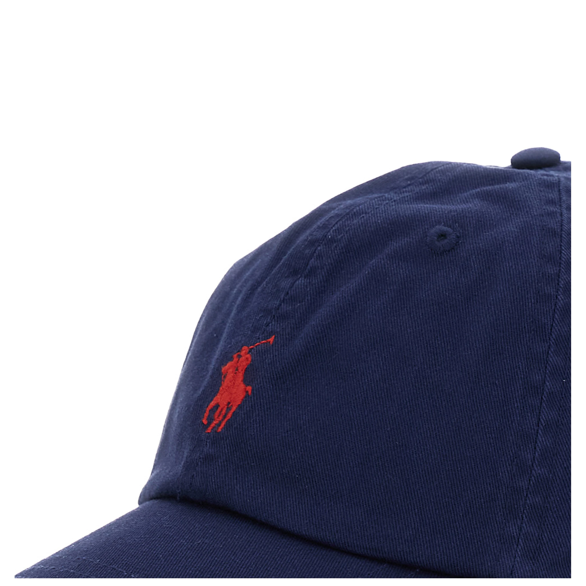 Blue Baseball Cap with Pony Embroidery on the Front and Rear Adjustable Buckle Closure in Cotton Woman