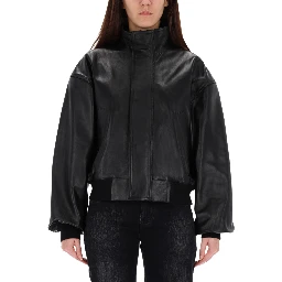 LEATHER BLOUSON