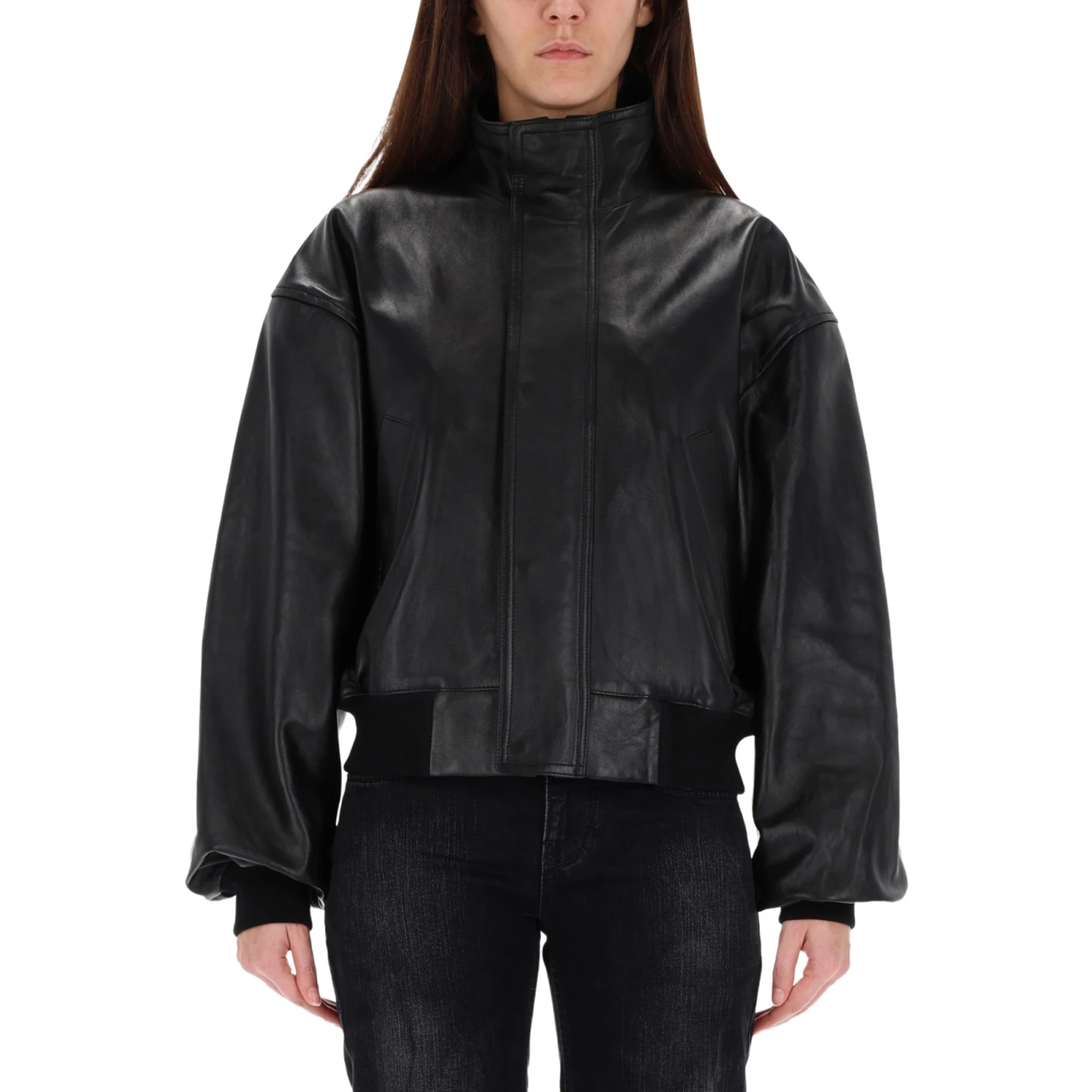 LEATHER BLOUSON