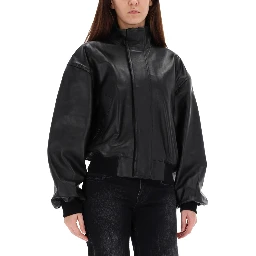 LEATHER BLOUSON