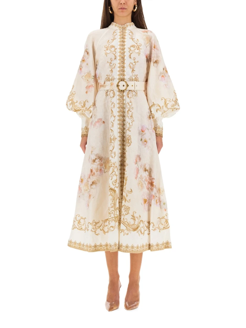 MIDI DRESS WITH BUTTONS "HYPNOTIC"