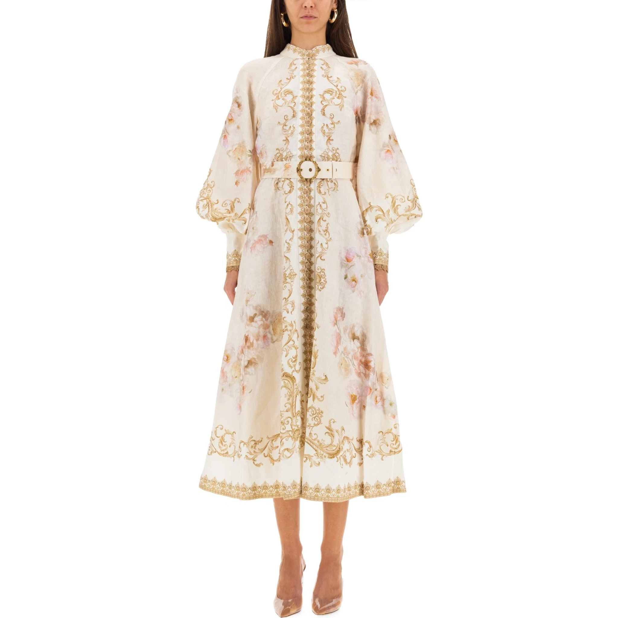 MIDI DRESS WITH BUTTONS "HYPNOTIC"