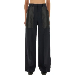 WOOL AND COTTON PANTS