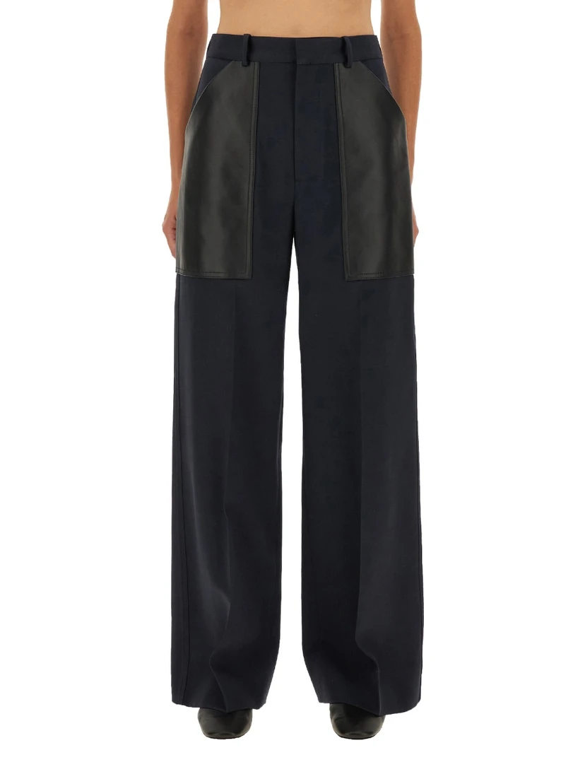 WOOL AND COTTON PANTS