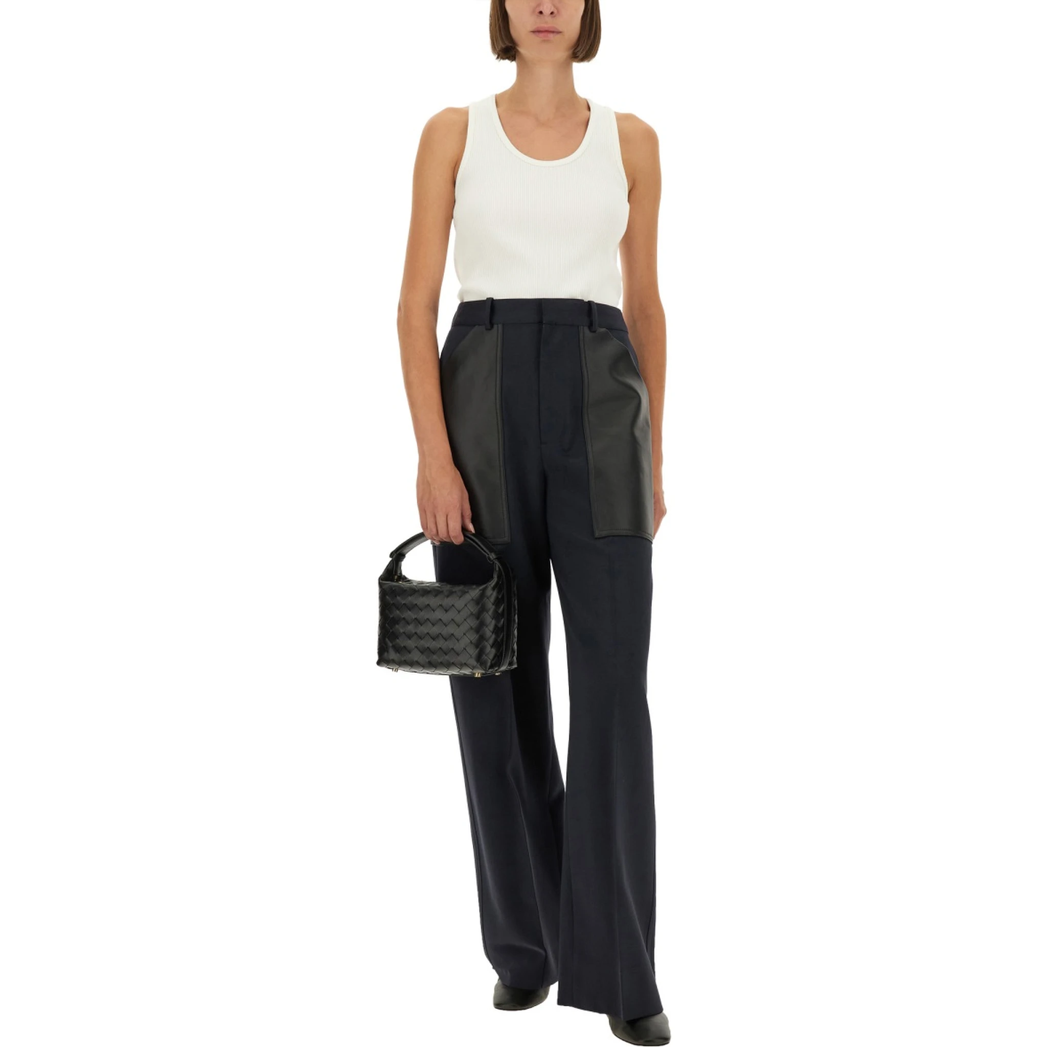 WOOL AND COTTON PANTS