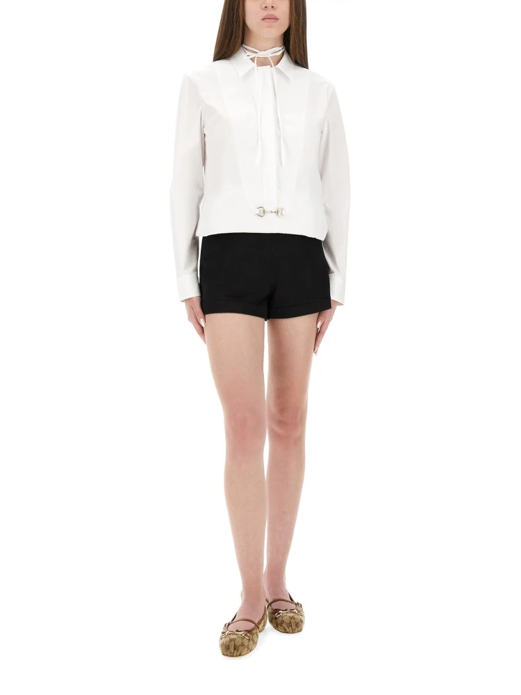 COTTON POPLIN SHIRT WITH CLAMP alternative