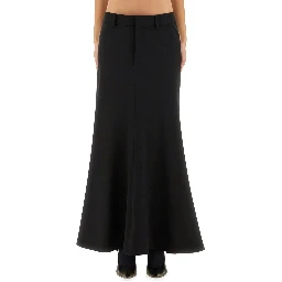 "GODET" MAXI SKIRT