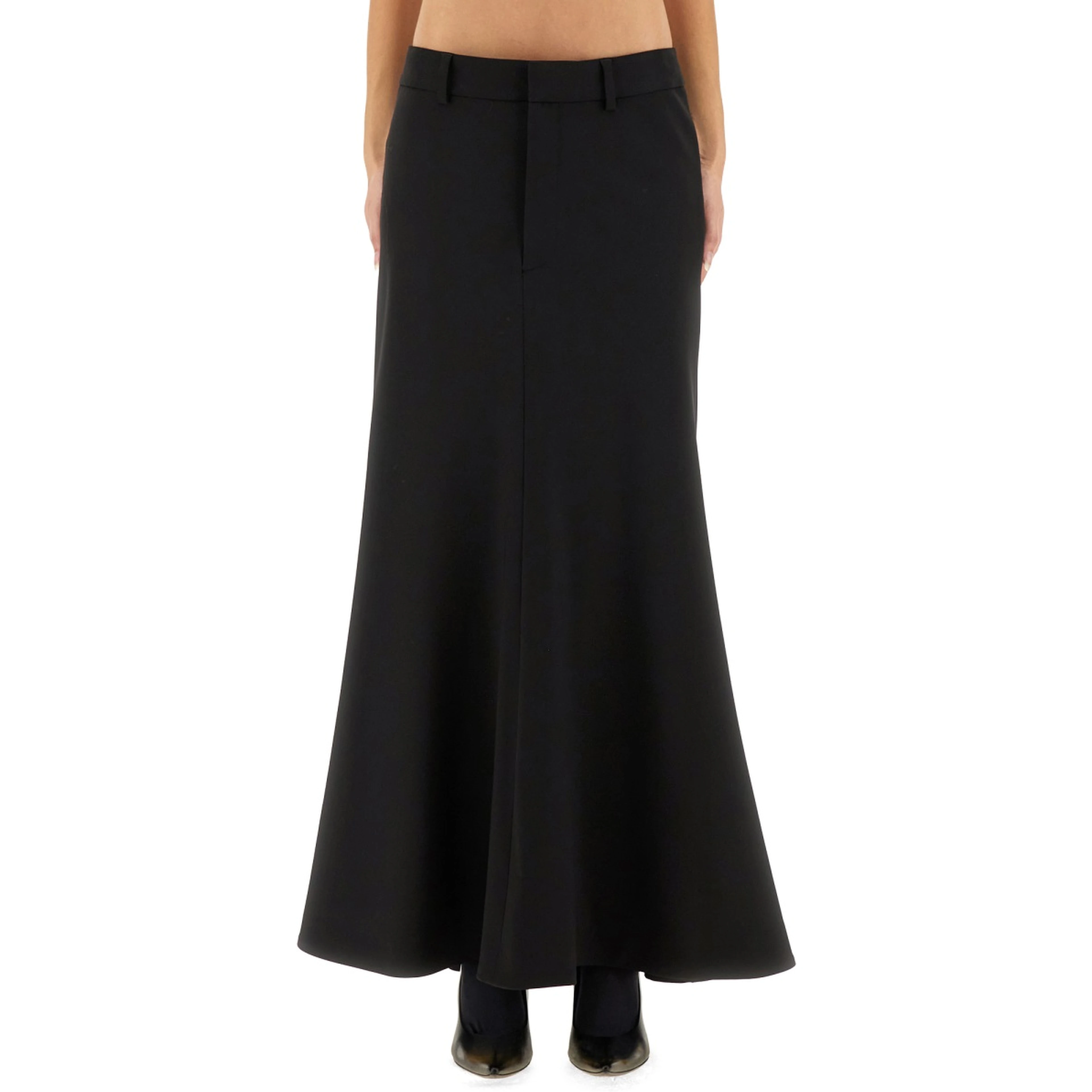 "GODET" MAXI SKIRT