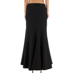 "GODET" MAXI SKIRT