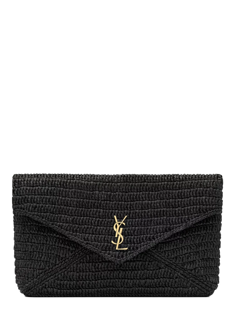 RAFFIA CLUTCH BAG
