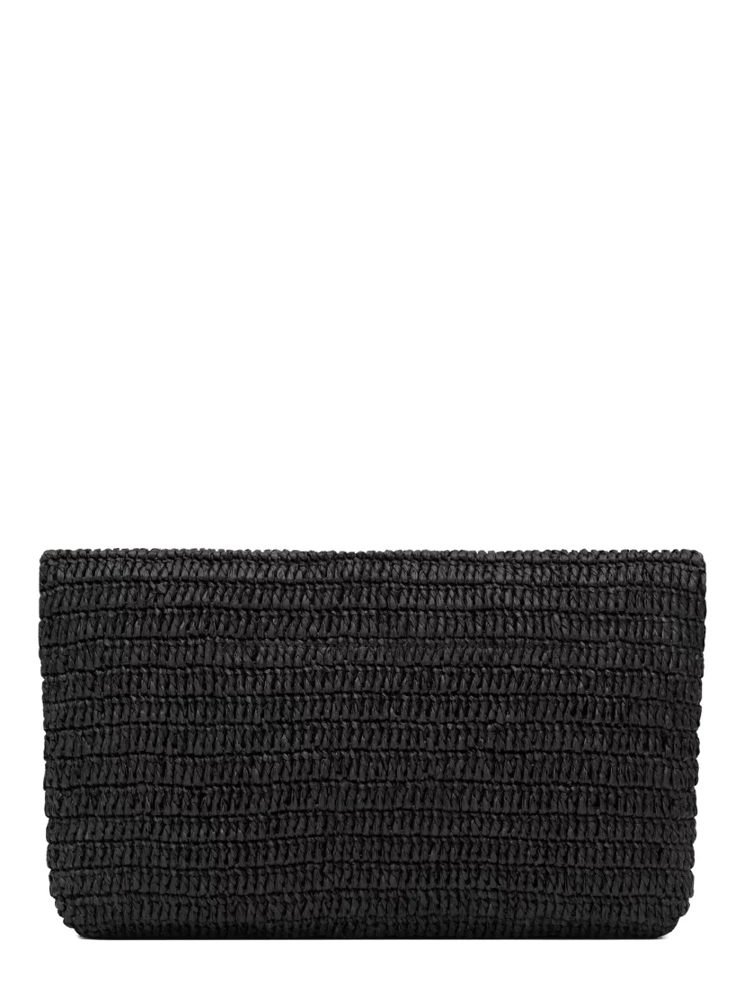RAFFIA CLUTCH BAG