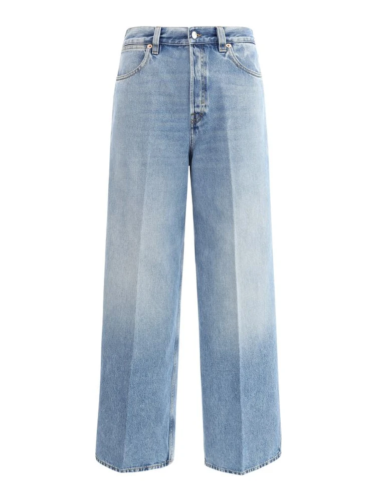 Light Blue Cotton Jeans Denim