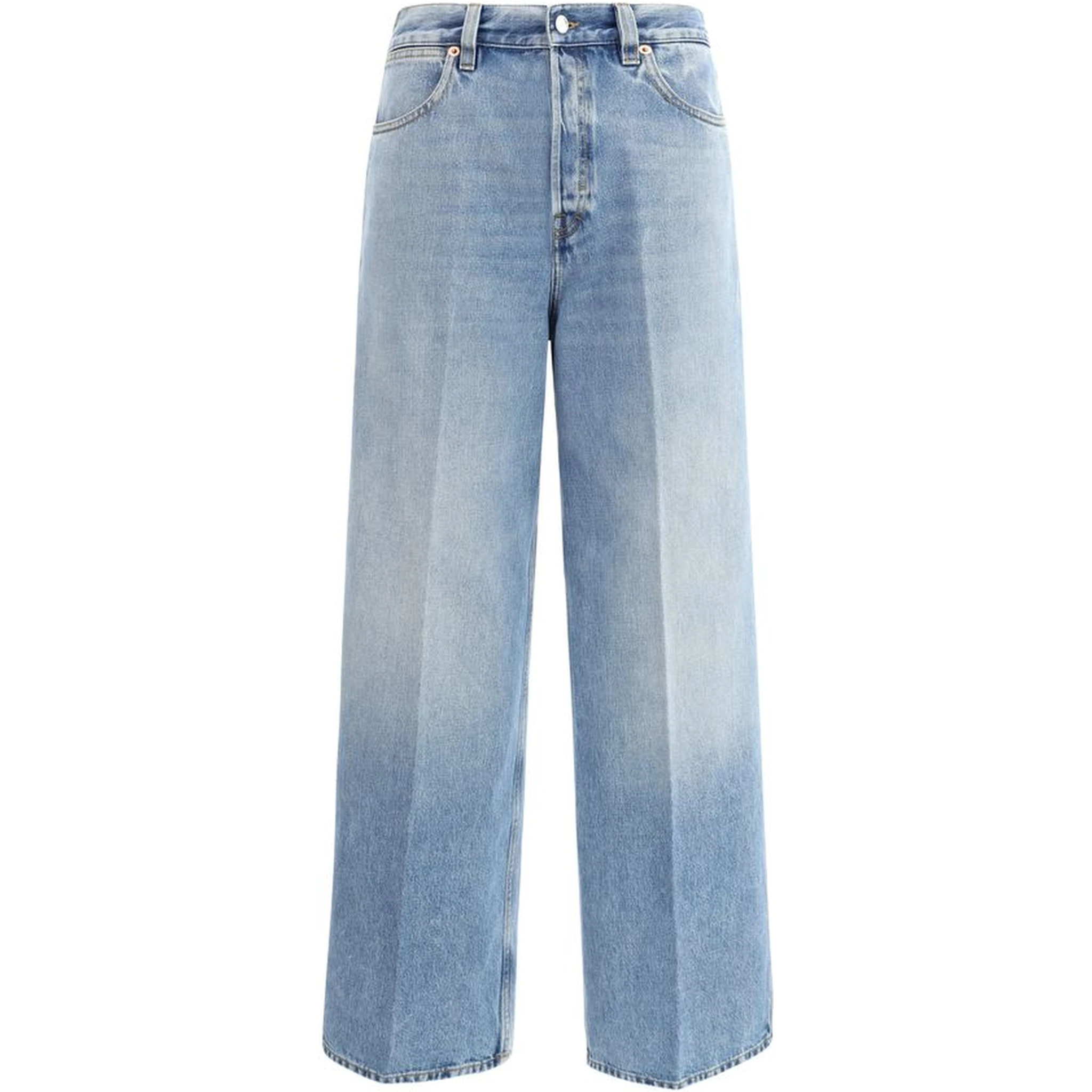 Light Blue Cotton Jeans Denim