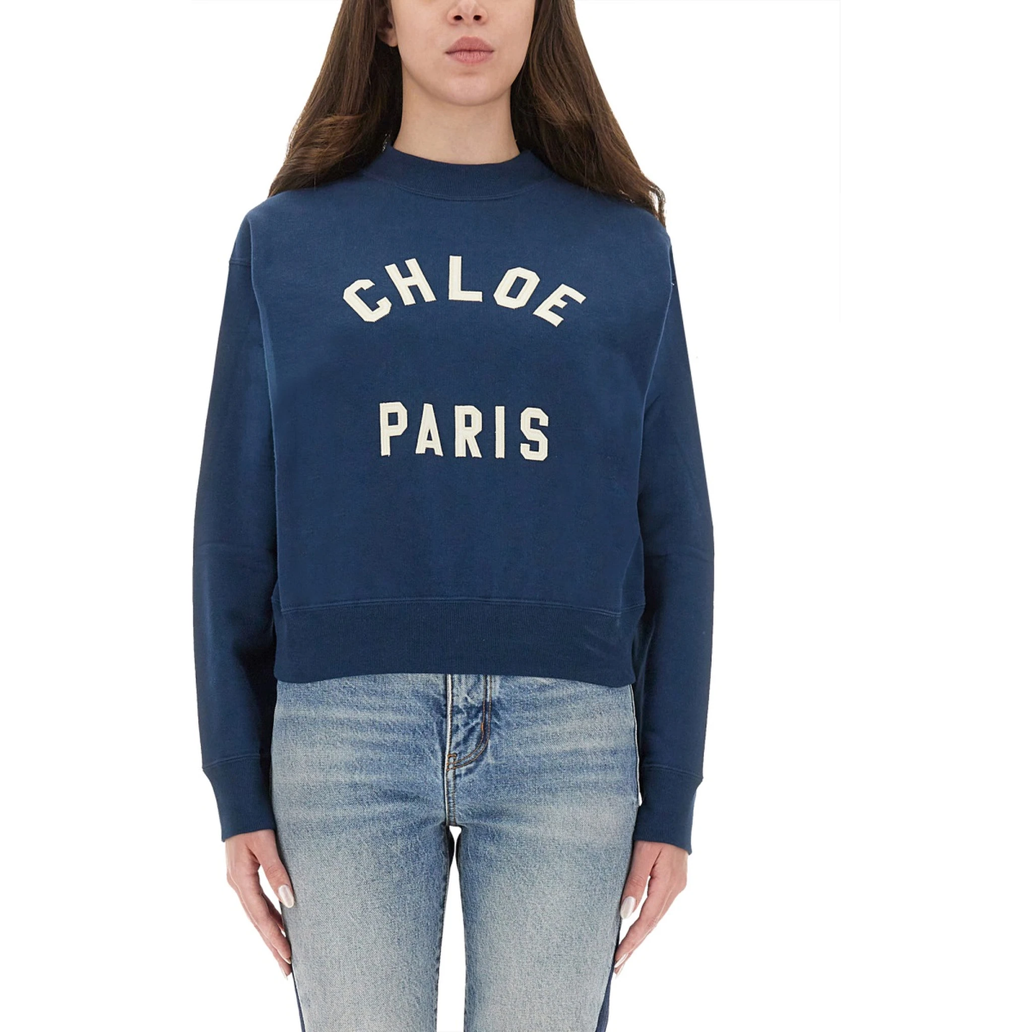 COTTON FLEECE LOGO PULLOVER