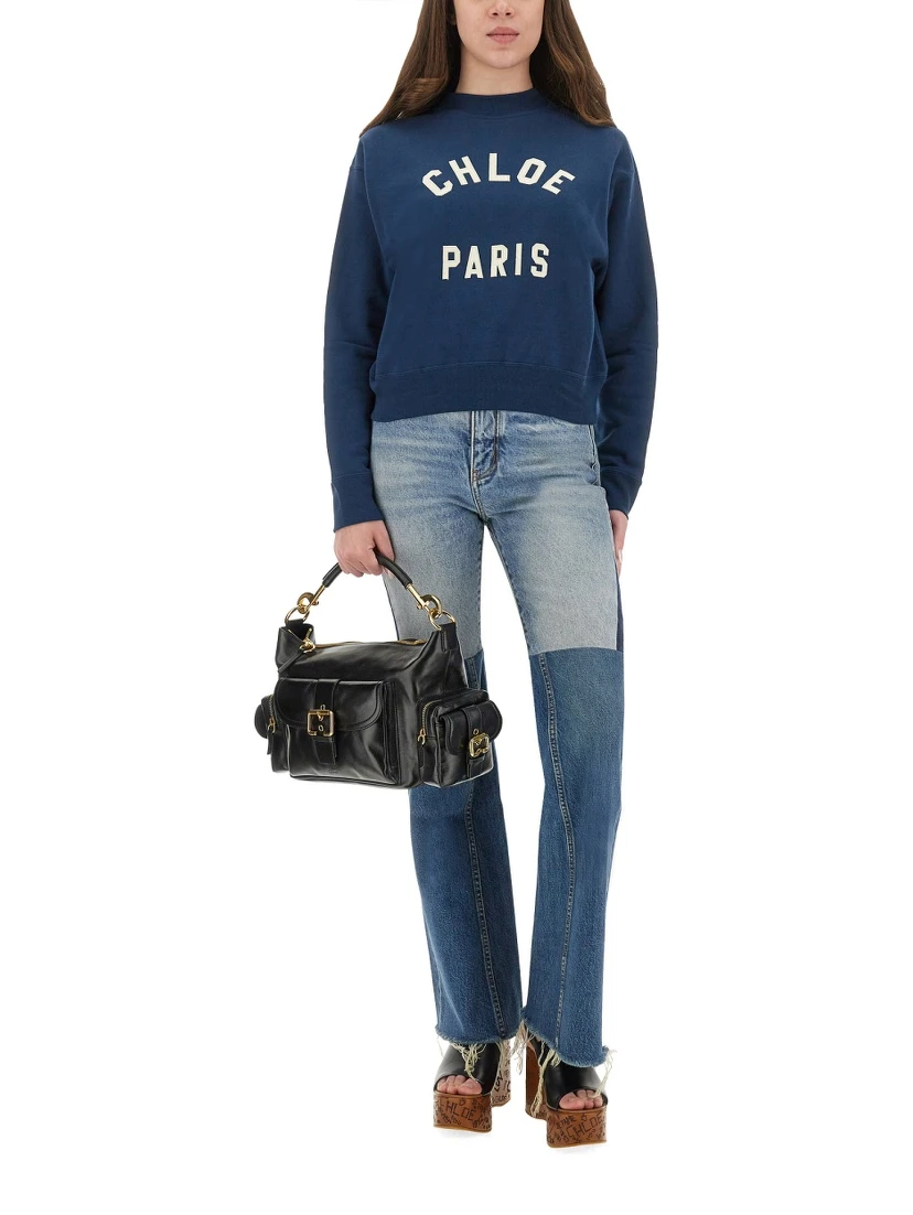 COTTON FLEECE LOGO PULLOVER