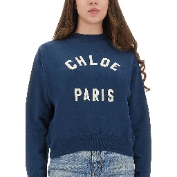 COTTON FLEECE LOGO PULLOVER