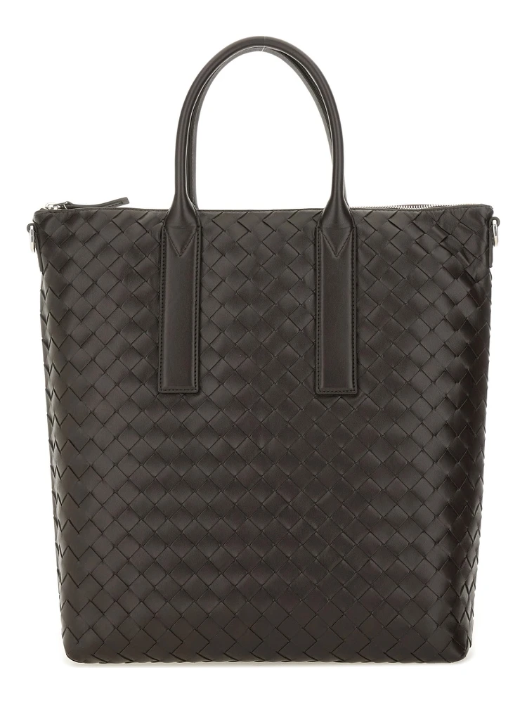 "NORTH-SOUTH" WOVEN TOTE BAG