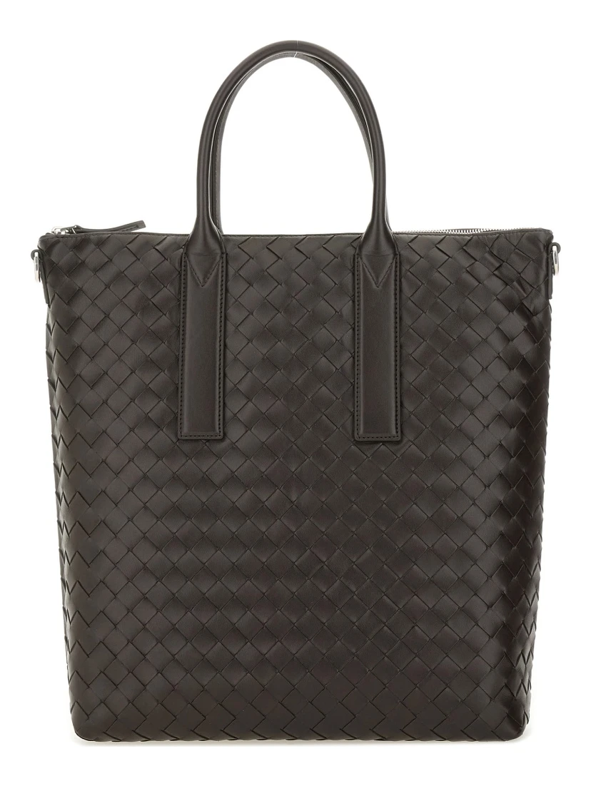 "NORTH-SOUTH" WOVEN TOTE BAG