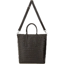 "NORTH-SOUTH" WOVEN TOTE BAG