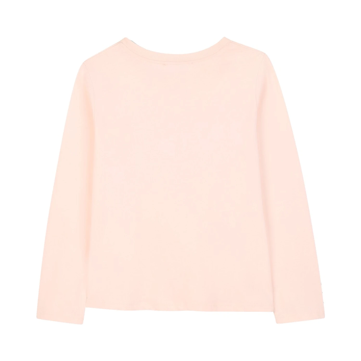 Kids logoprint long sleeve top pink