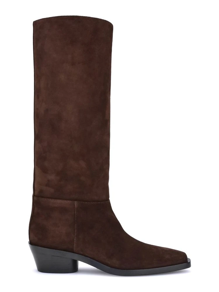 Brown Calf Leather Bos Taurus Ankle Boots