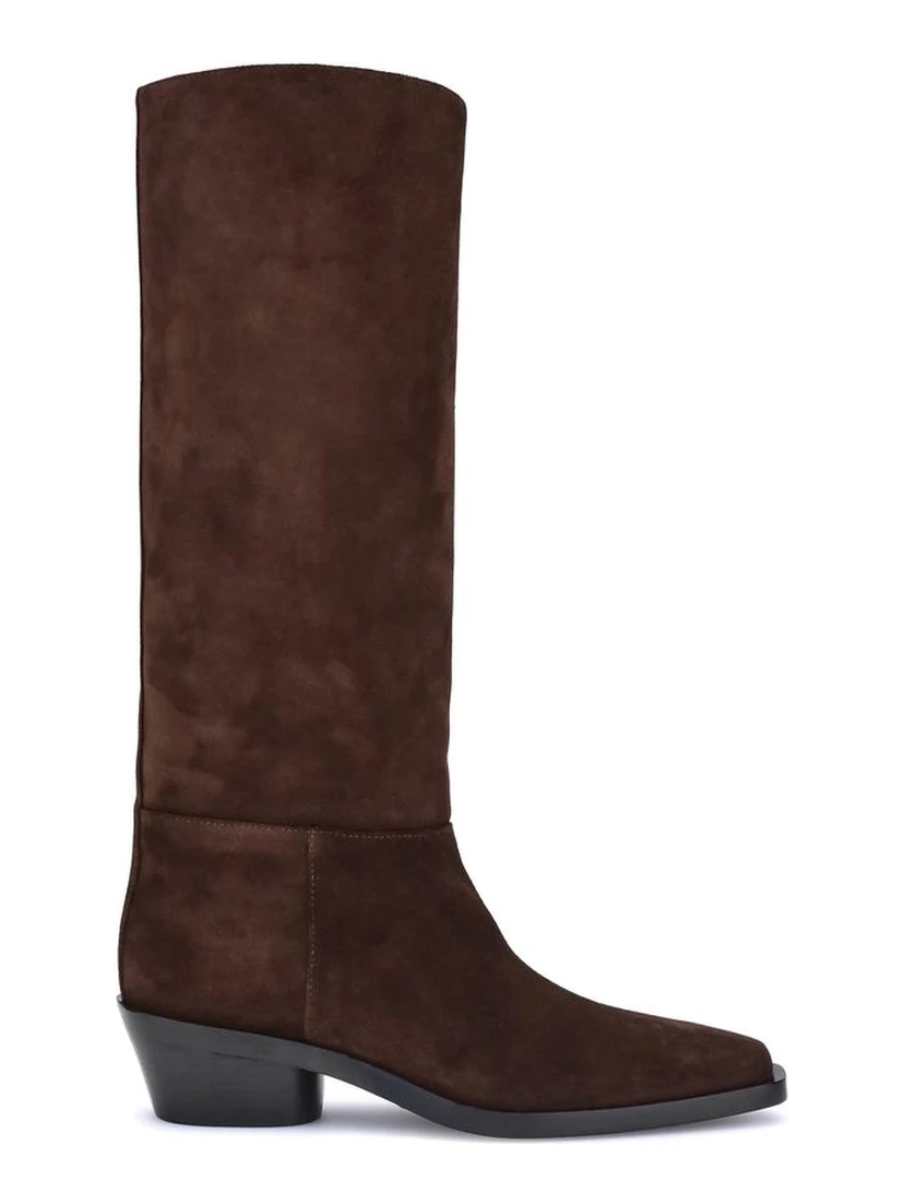 Brown Calf Leather Bos Taurus Ankle Boots