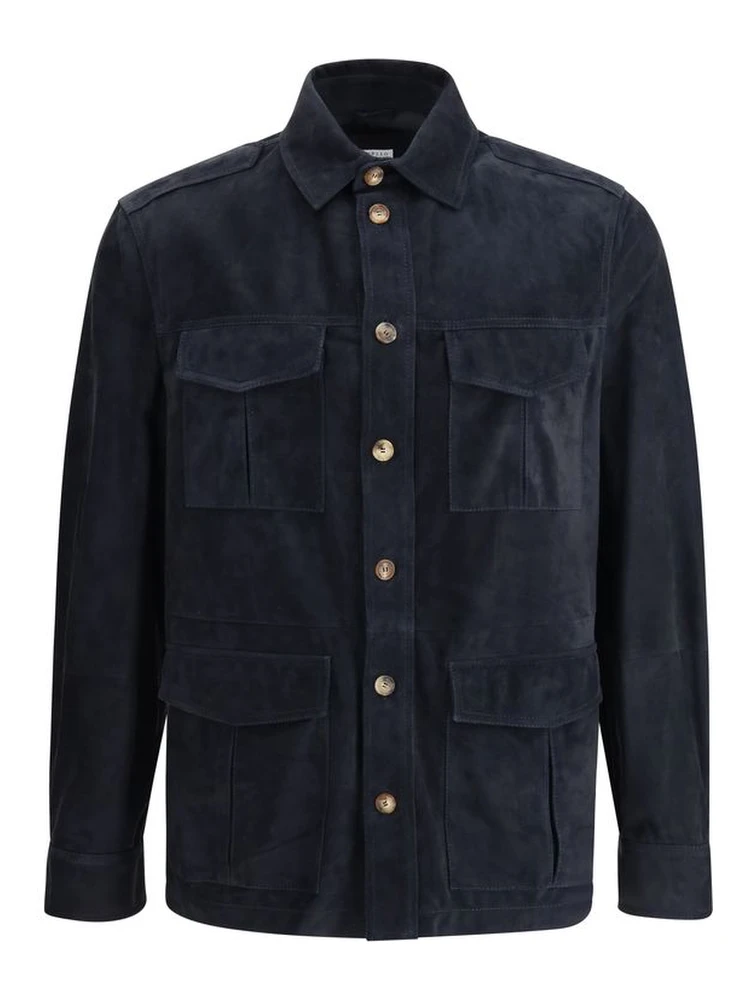 Suede leather shirt Jacket