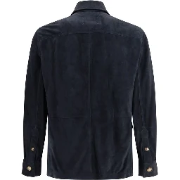 Suede leather shirt Jacket