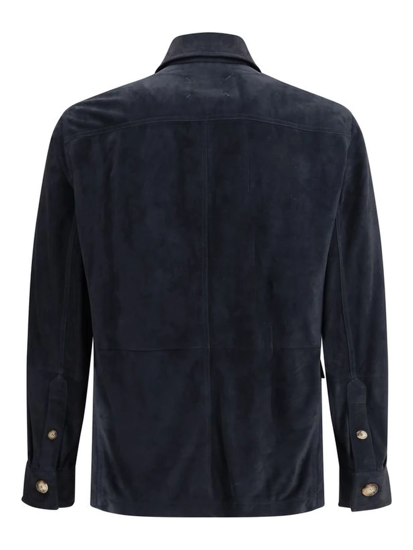 Suede leather shirt Jacket