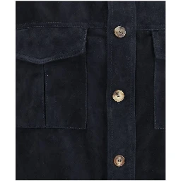 Suede leather shirt Jacket