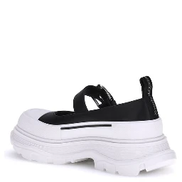 Black Rubber Ballet Flats