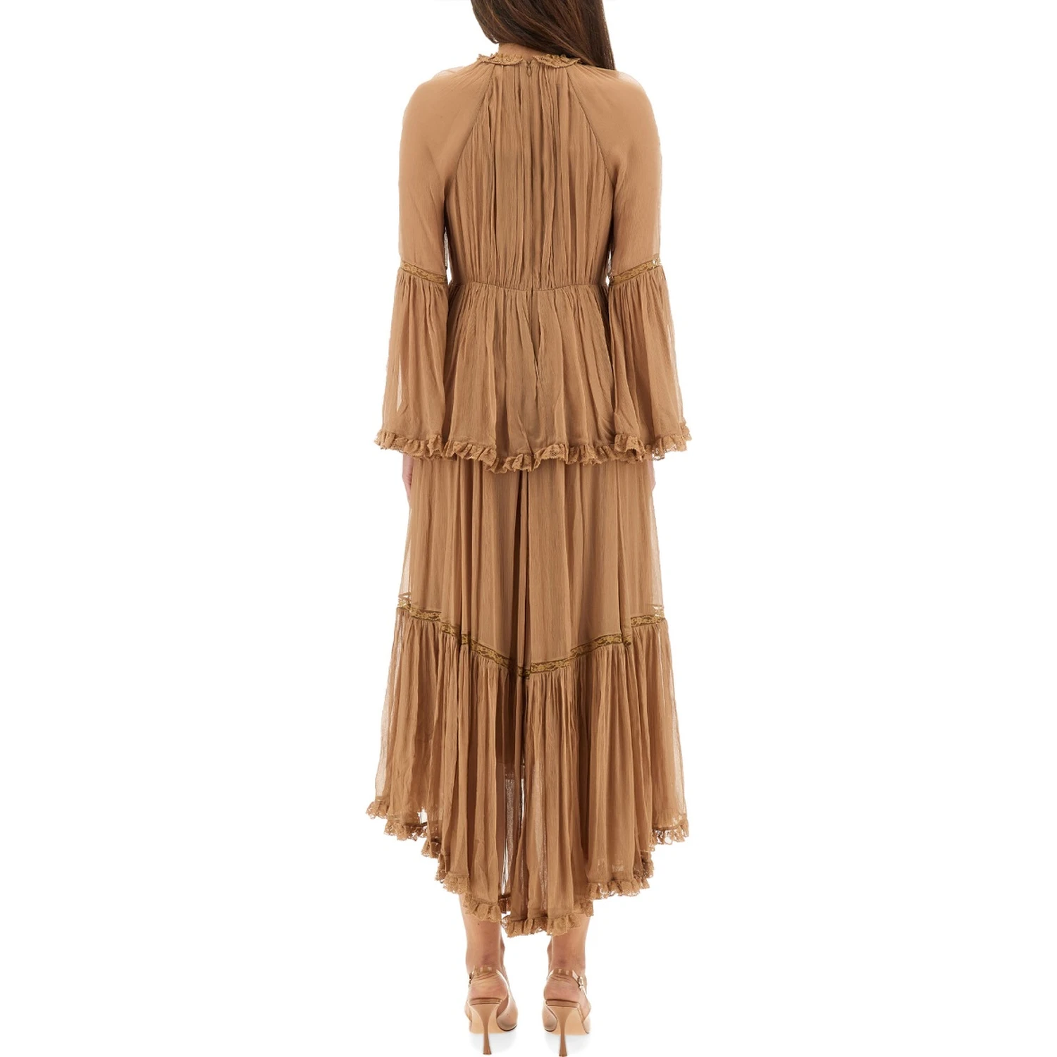 "HYPNOTIC PEPLUM" RUFFLE DRESS