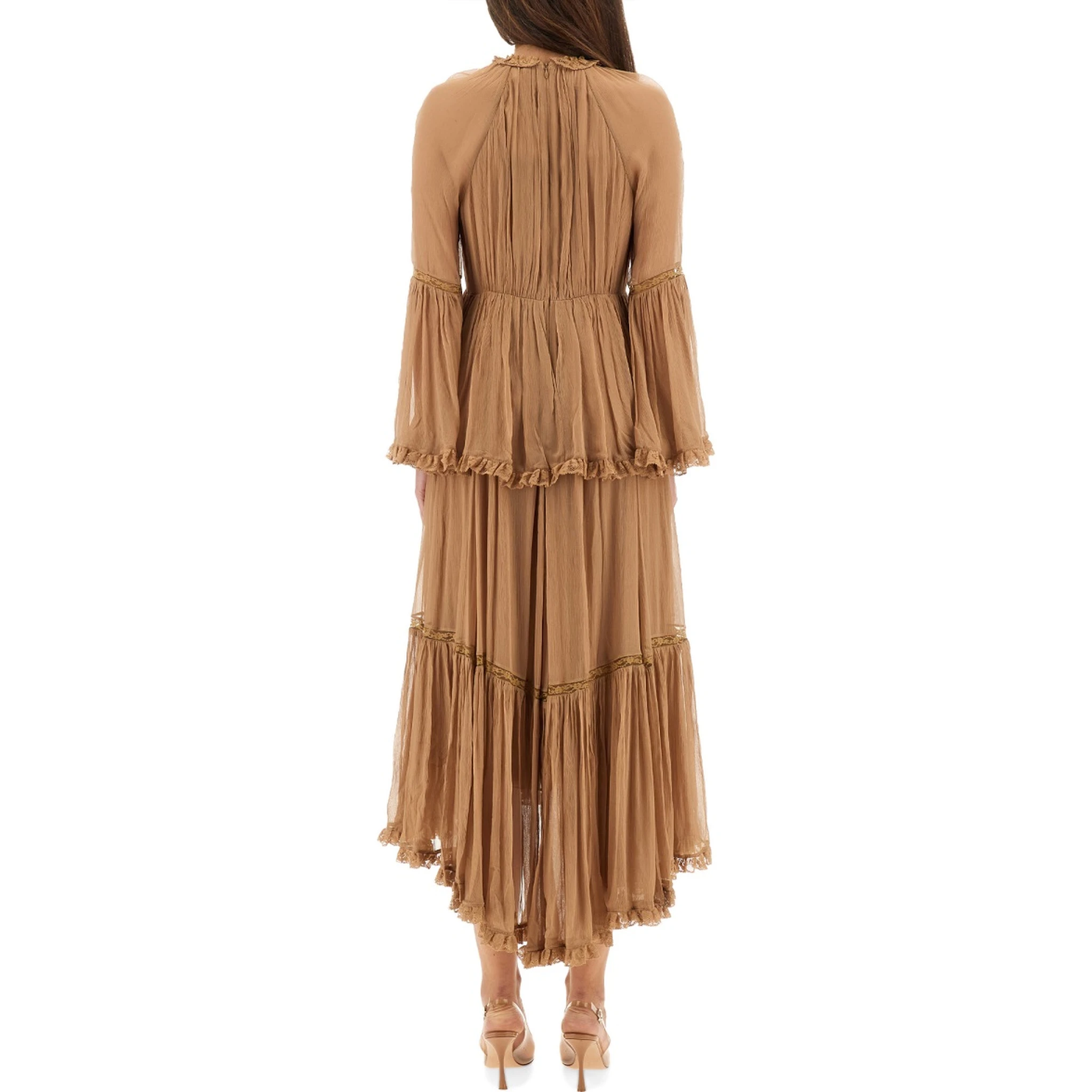 "HYPNOTIC PEPLUM" RUFFLE DRESS